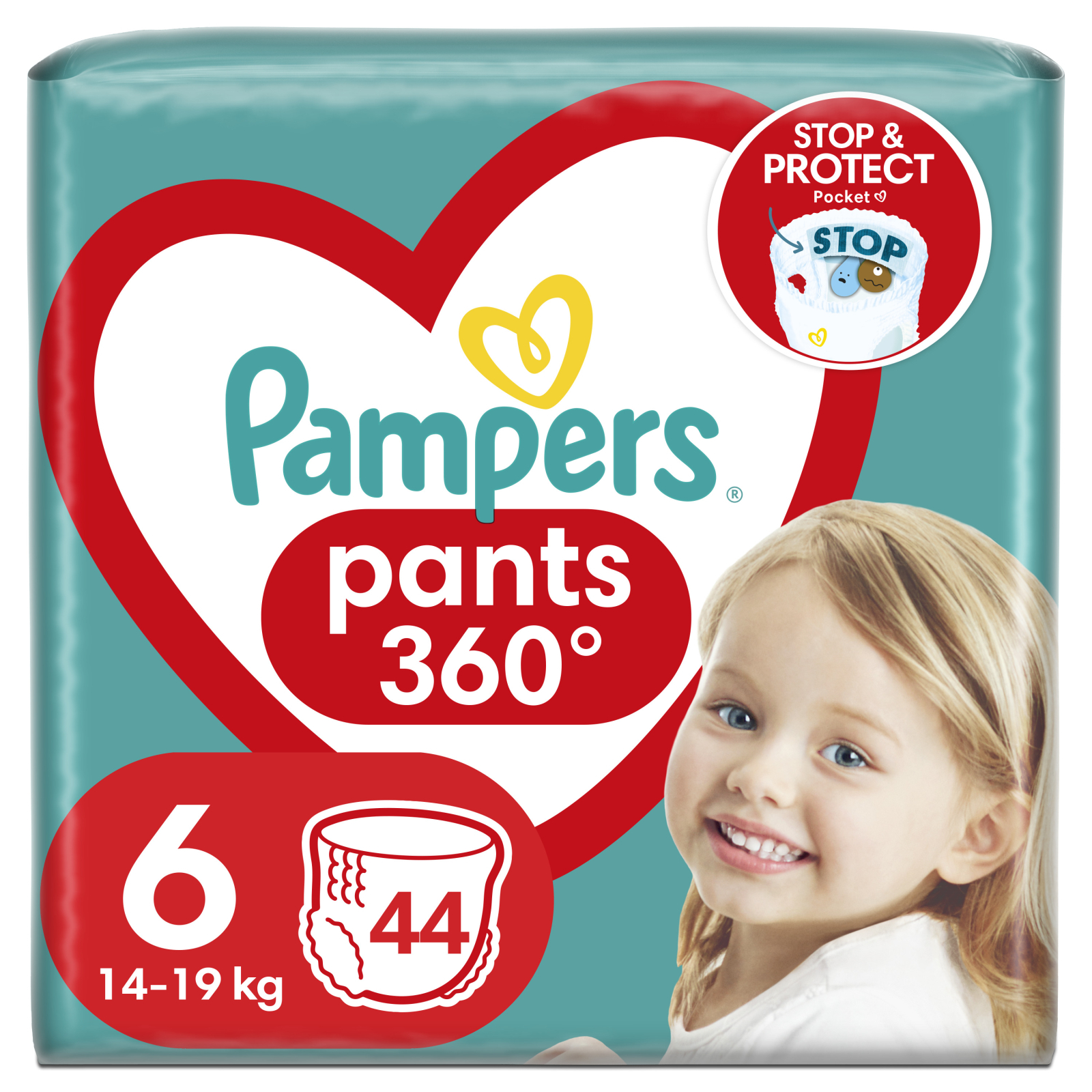 Підгузки Pampers трусики Pants Giant Розмір 6 (14-19 кг) 84 шт (8006540069530)