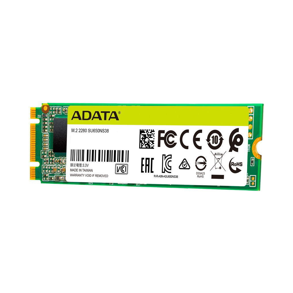 Накопитель SSD M.2 2280 480GB ADATA (ASU650NS38-480GT-C) изображение 2