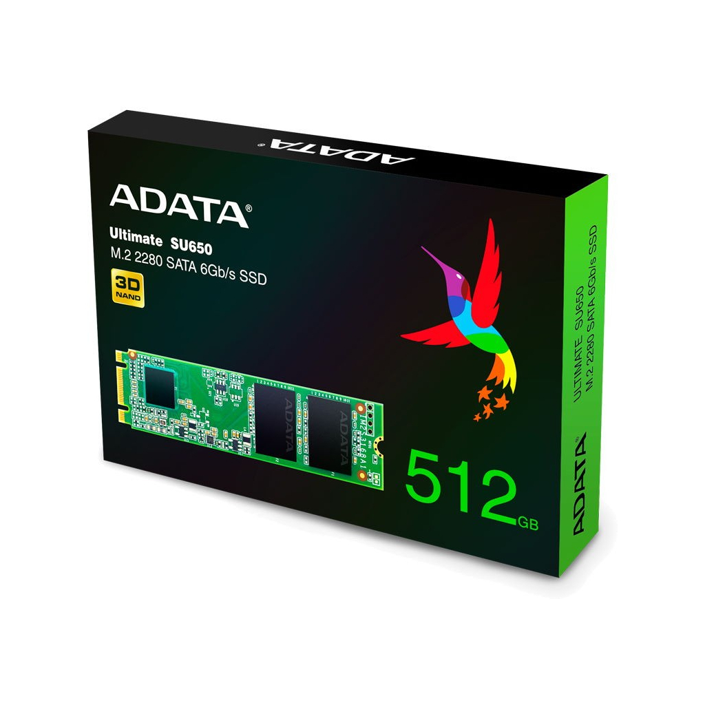 Накопитель SSD M.2 2280 480GB ADATA (ASU650NS38-480GT-C) изображение 4
