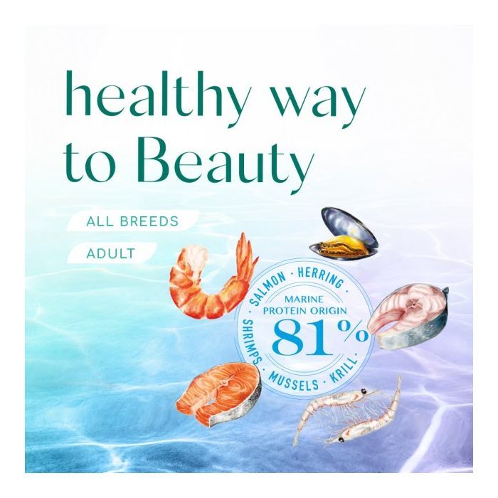 Сухий корм для собак Optimeal Beauty Podium беззерновий на основі морепродуктів 1.5 кг (4820215366830) зображення 8