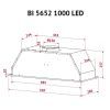 Вытяжка кухонная Perfelli BI 5652 WH 1000 LED изображение 11