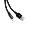 Дата кабель USB 2.0 AM to Lightning 0.25m black ColorWay (CW-CBUL048-BK) зображення 3