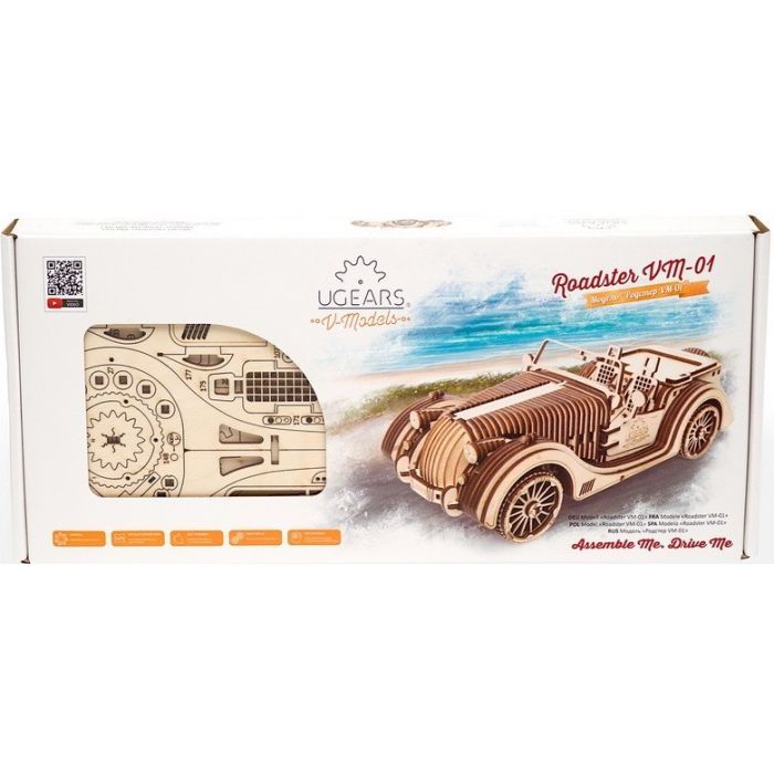 Конструктор Ugears Родстер VM-01 (70052) зображення 9