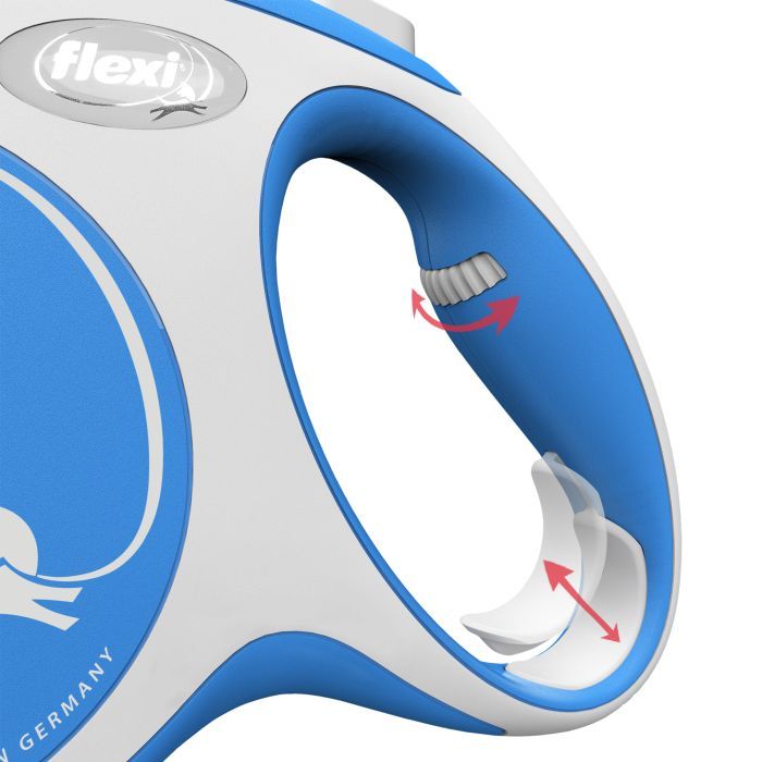 Повідець для собак Flexi New Comfort L стрічка 5 м (червоний) (4000498043707) зображення 4