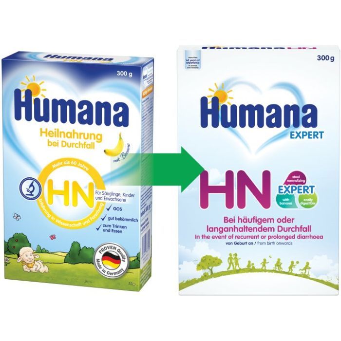 Детская смесь Humana HN Expert молочная В случае диареи 300 г (4031244720542)