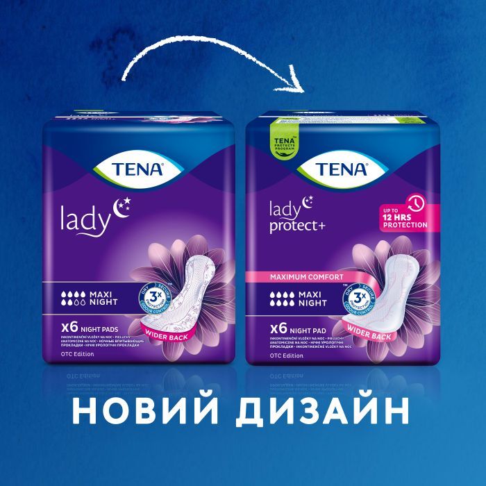 Урологические прокладки Tena Lady Maxi Night 12 шт. (7322541120966) изображение 3