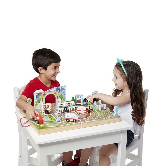 Игровой набор Melissa&Doug деревянный футляр "Город" (MD30141) изображение 2