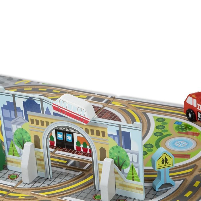 Игровой набор Melissa&Doug деревянный футляр "Город" (MD30141) изображение 3