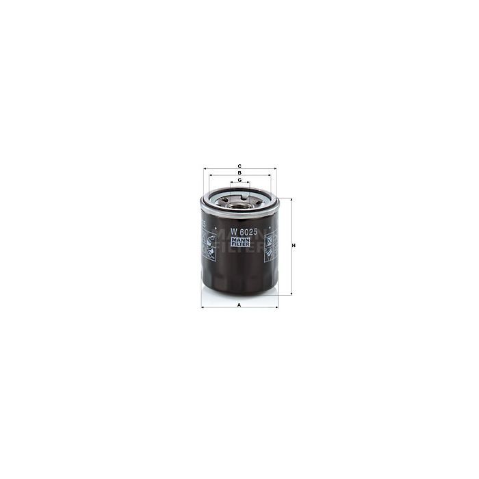 Фильтр масляный Mann W6025