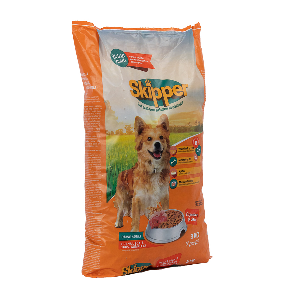 Сухий корм для собак Skipper курка і яловичина 3 кг (5948308003536) зображення 2