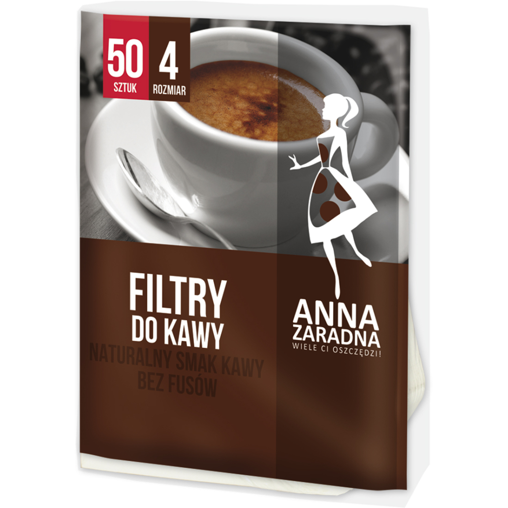 Фильтр для кофе Anna Zaradna №4 50 шт. (5903936019182)