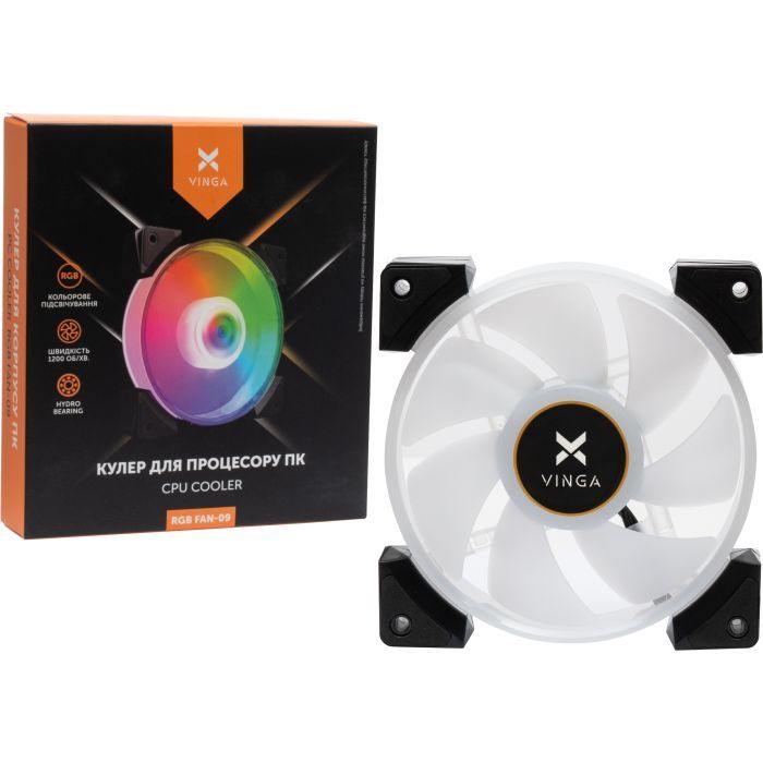 Кулер для корпуса Vinga RGB fan-09 изображение 3