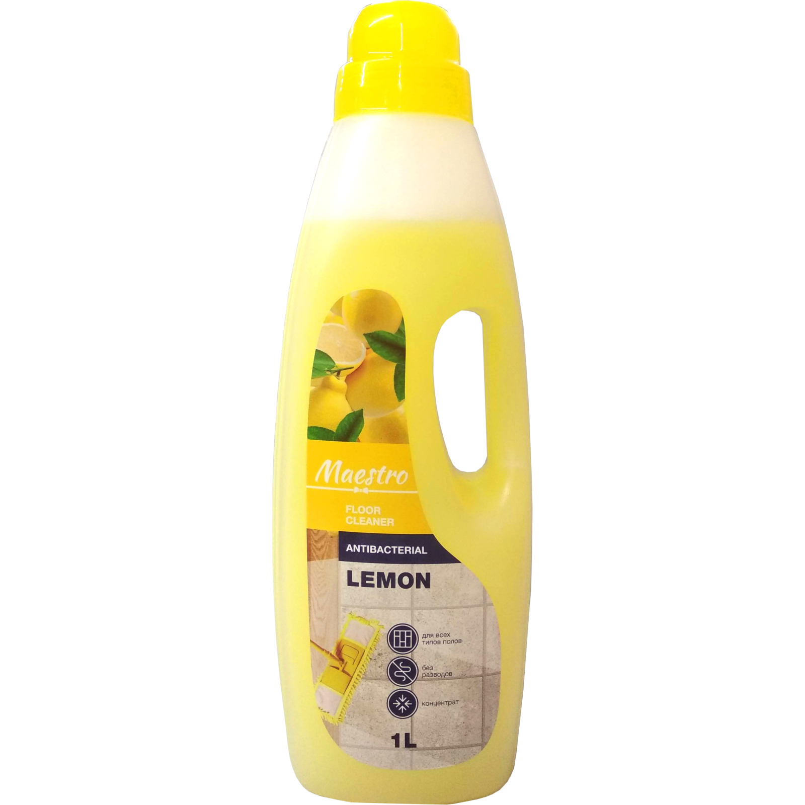 Средство для мытья пола Maestro МТ Лимон антибактериальное 1 л (4820195506257)