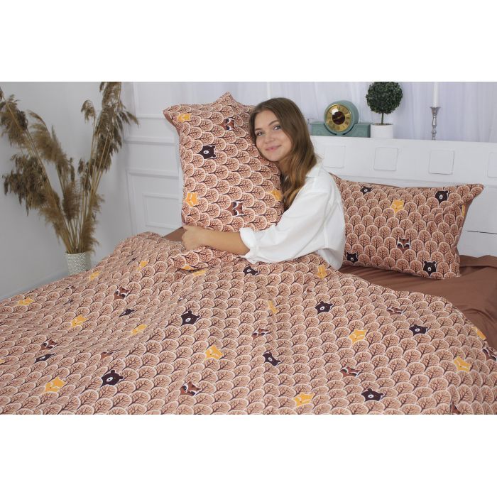 Постільна білизна MirSon Бязь 17-0525 Fabulous forest Сімейний 160x220 (2200003665925) зображення 5
