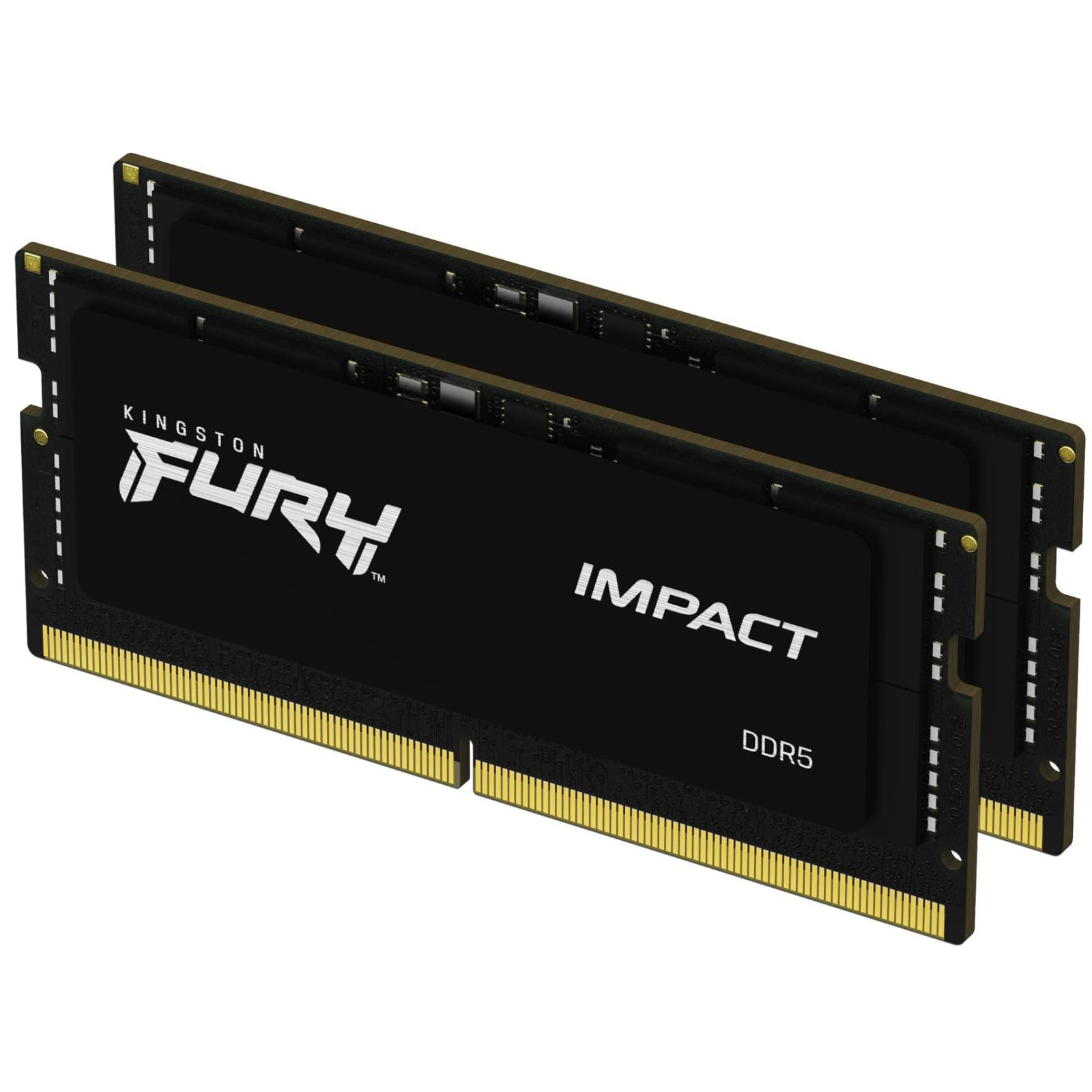Модуль памяти для ноутбука SoDIMM DDR5 16GB (2x8GB) 4800 MHz FURY Impact Kingston Fury (ex.HyperX) (KF548S38IBK2-16)