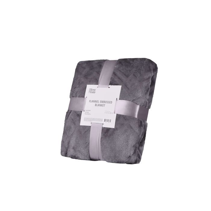 Плед Ardesto Embossed сірий, 200х220 см (ART0304EB)