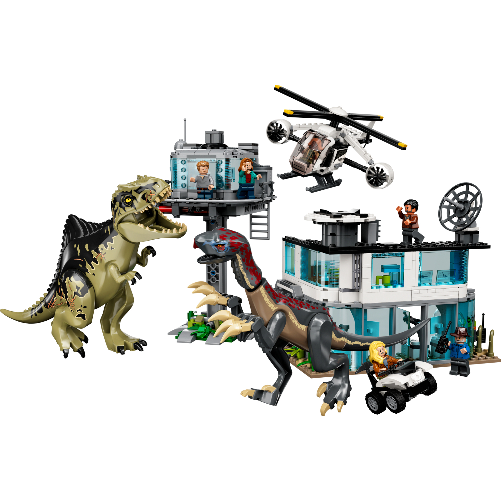 Конструктор LEGO Jurassic World Нападение гиганотозавра и теризинозавра 810 деталей (76949) изображение 9