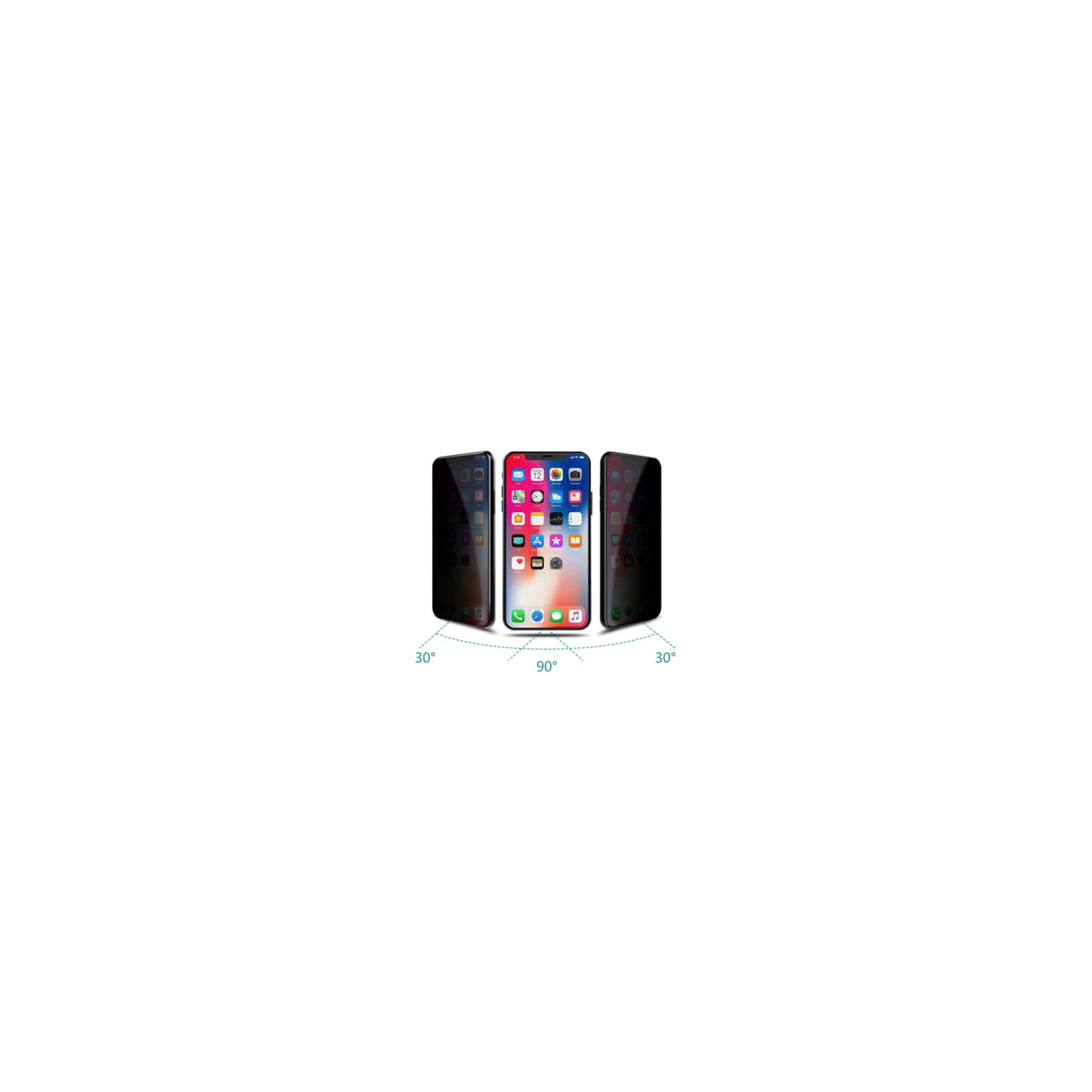 Стекло защитное Drobak Matte Ceramics Anty Spy Apple iPhone 13 mini (606053) изображение 2