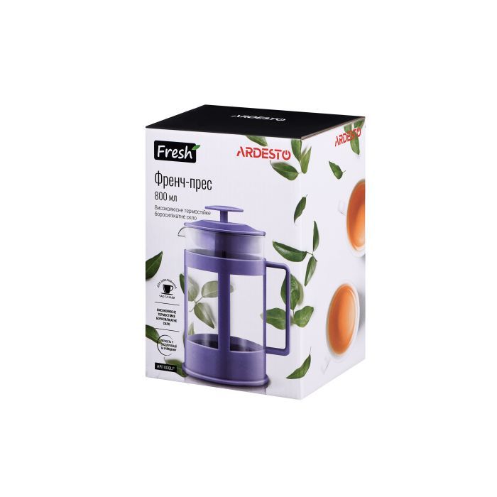 Френч-пресс Ardesto Fresh 800 мл Blue (AR1008BEF) изображение 3