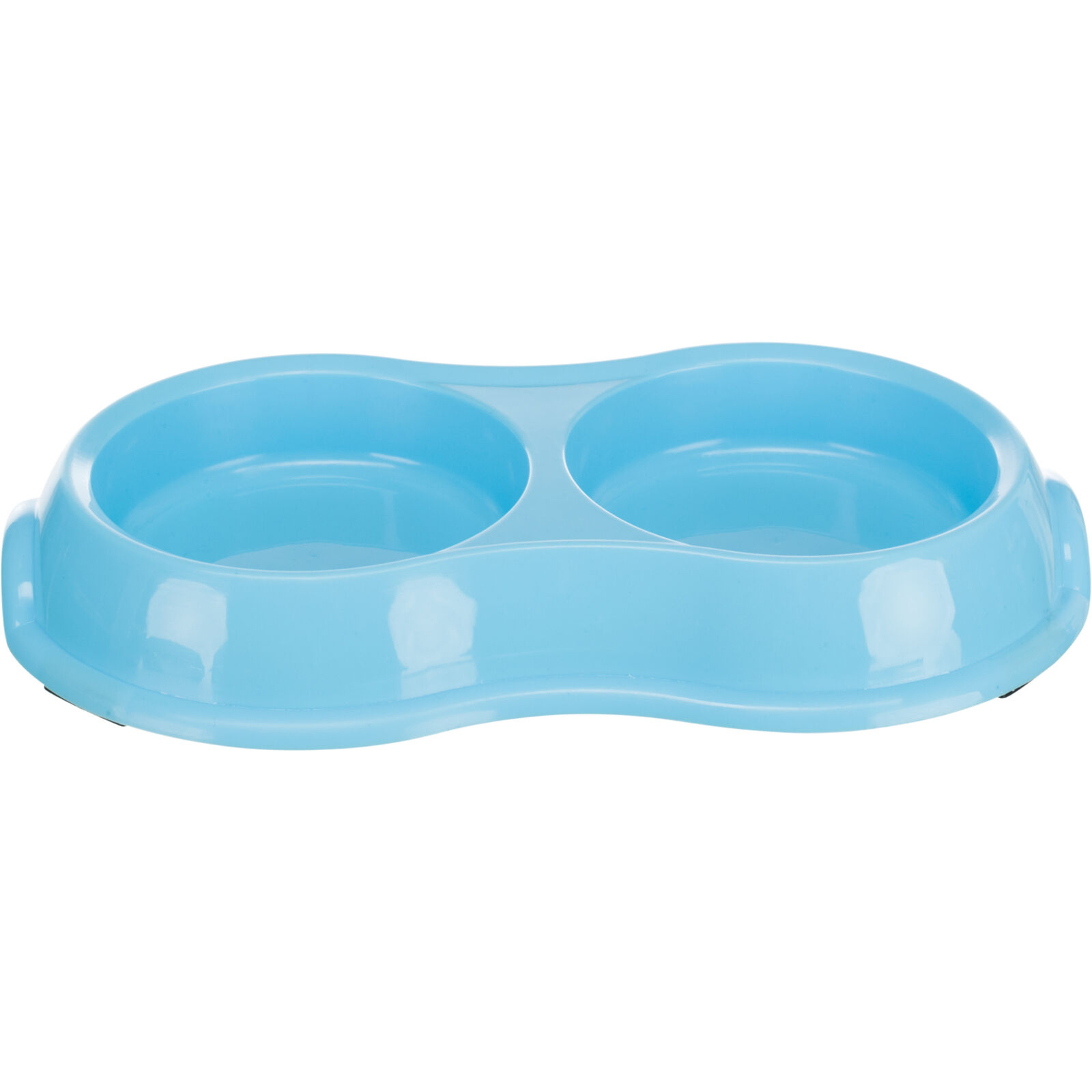 Посуд для котів Trixie Миска подвійна пластикова 2х200 мл/11 см (кольори в асортименті) (4011905249858) зображення 2