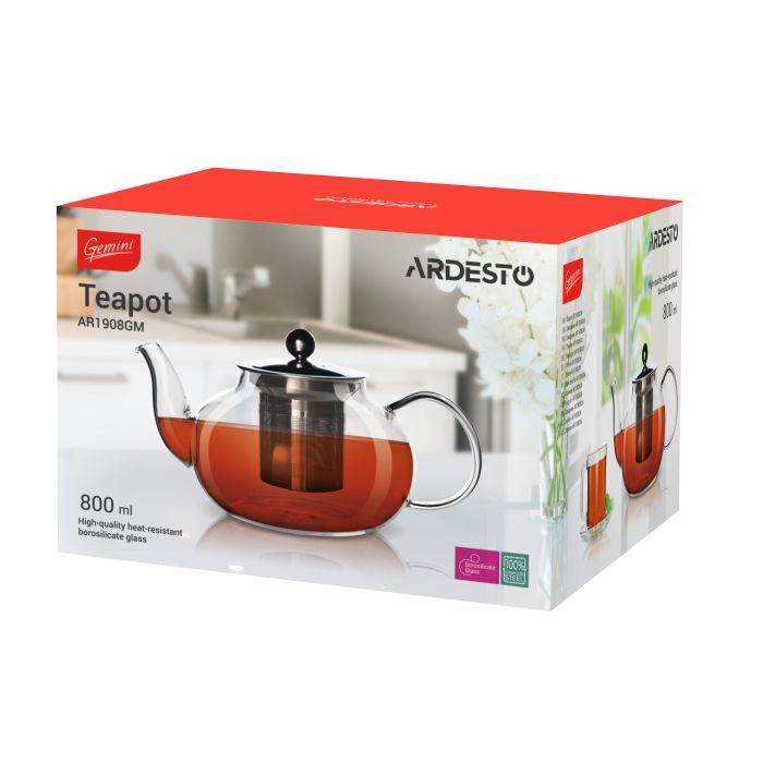 Заварник Ardesto Gemini 800 мл (AR1908GM) изображение 2