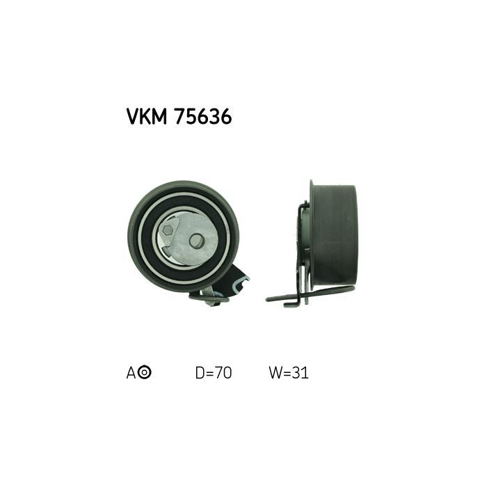 Ролик натягувача ременя SKF VKM 75636