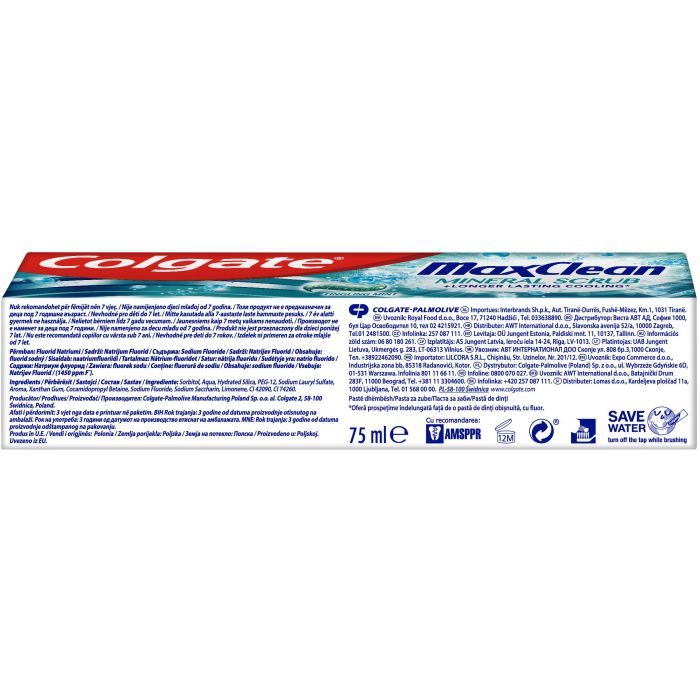 Зубная паста Colgate Max Clean Gentle Mineral Scrub Бережная очистка 75 мл (8718951327085) изображение 5