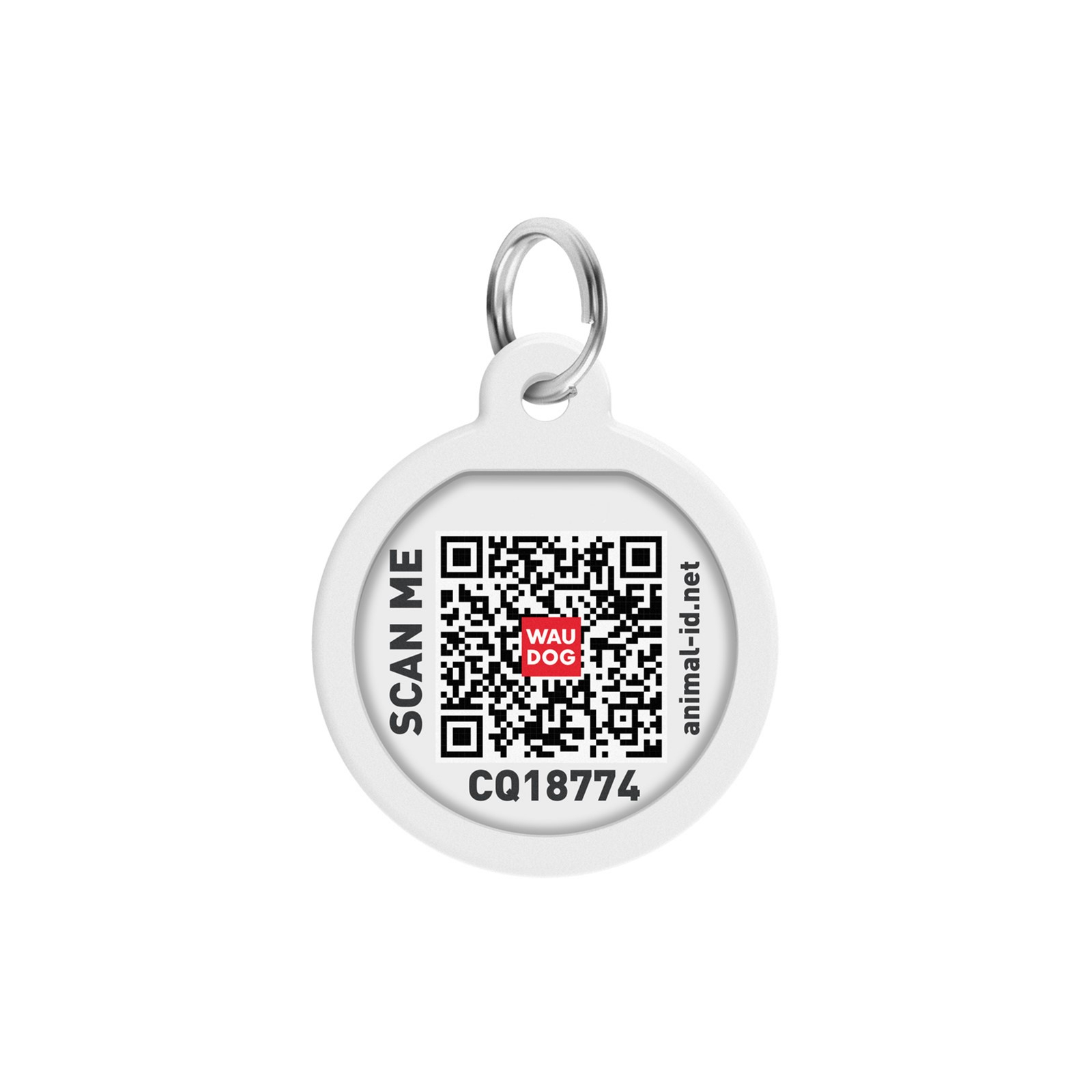 Адресник для тварин WAUDOG Smart ID з QR паспортом "Корги", круг 25 мм (0625-0212) зображення 2