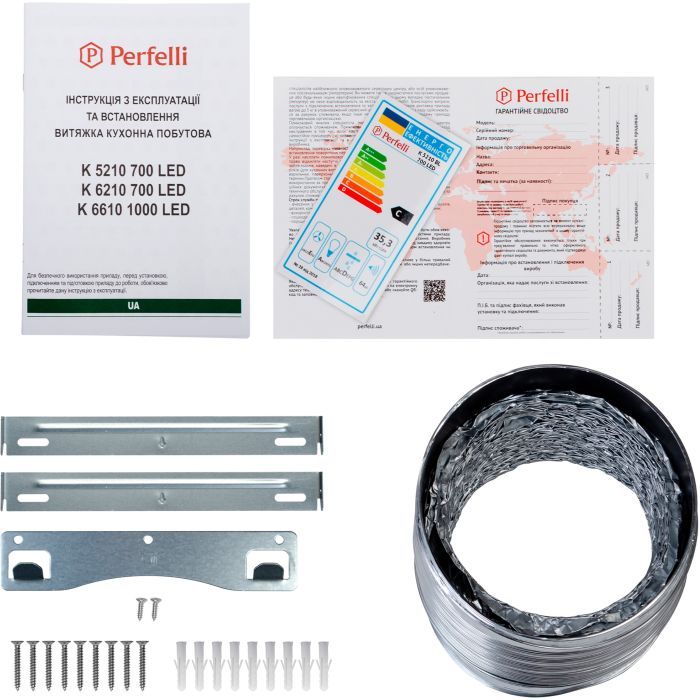 Вытяжка кухонная Perfelli K 5210 BL 700 LED изображение 10