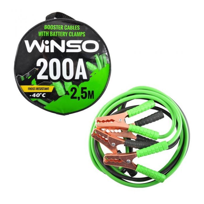 Провода для запуска для автомобиля WINSO 200А, 2,5м (138210) изображение 2
