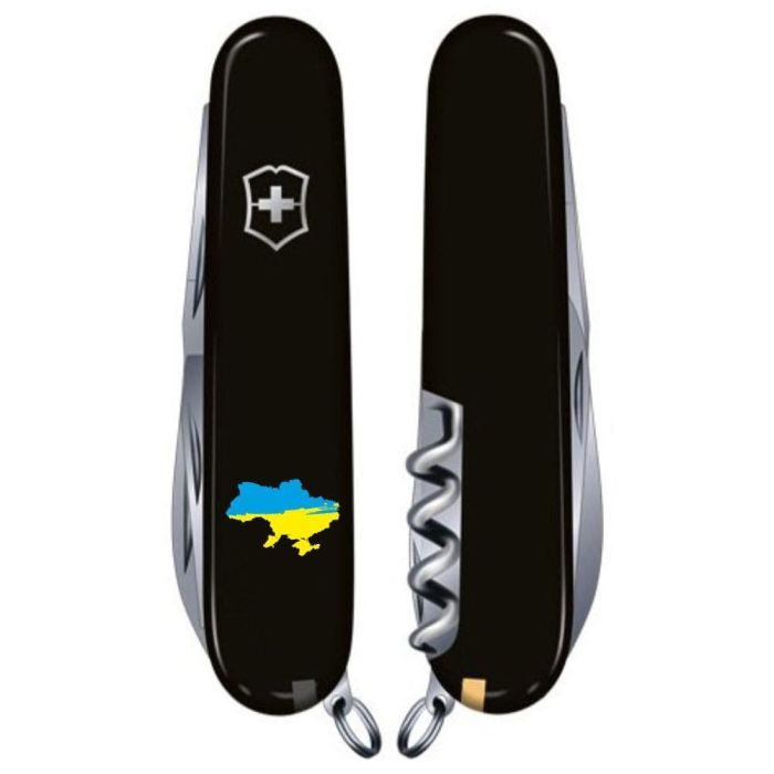 Нож Victorinox Spartan Ukraine Black "Ukraine" (1.3603.3_T0140u) изображение 2