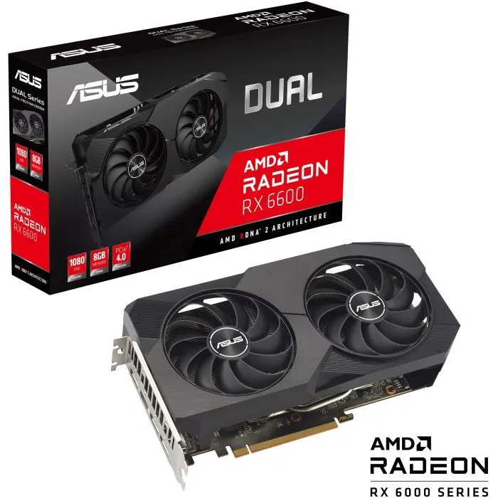 Відеокарта ASUS Radeon RX 6600 8Gb DUAL (DUAL-RX6600-8G-V2) зображення 12
