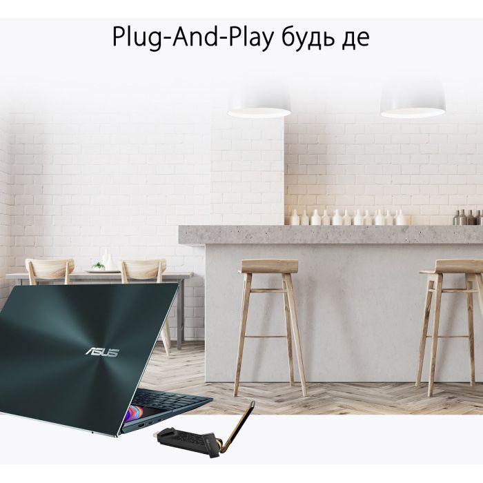 Сетевая карта Wi-Fi ASUS USB-AX56 (90IG06H0-MO0R10) изображение 8