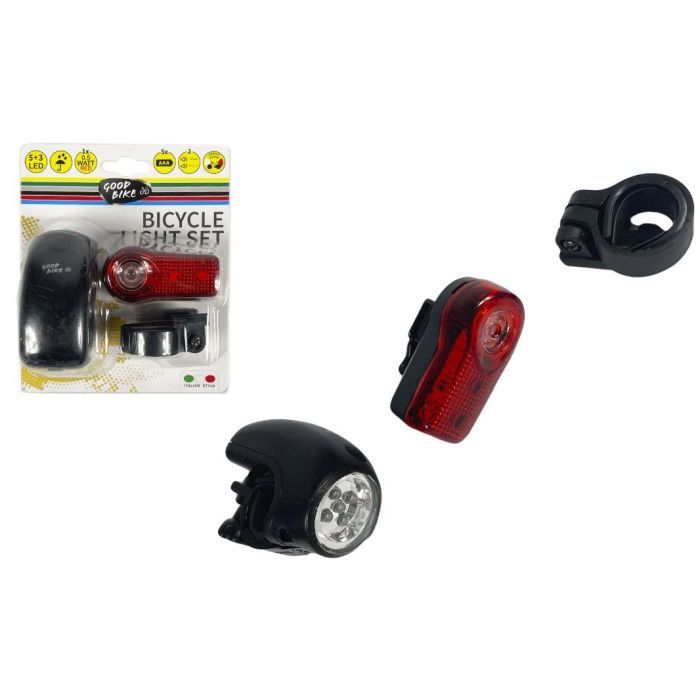 Комплект велофар Good Bike Twins 2 режима 5+3 LED (92306-IS) изображение 10