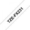 Стрічка для принтера етикеток UKRMARK сумісна з TZEFX231. гнучка, 12мм х 8м. black on white (TZeFX231) (900407) зображення 2