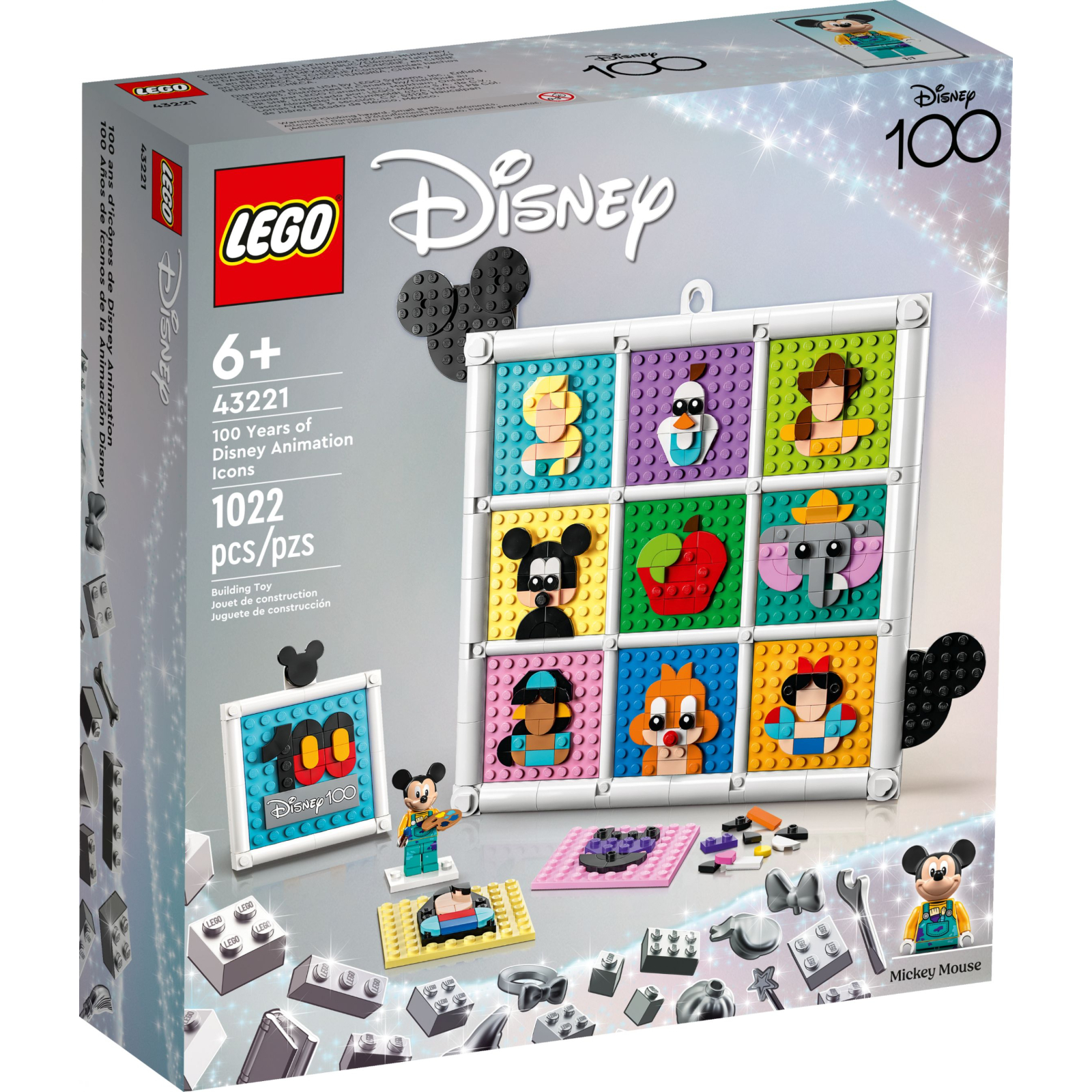 Конструктор LEGO Disney 100-та річниця мультиплікації Disney 1022 деталей (43221)