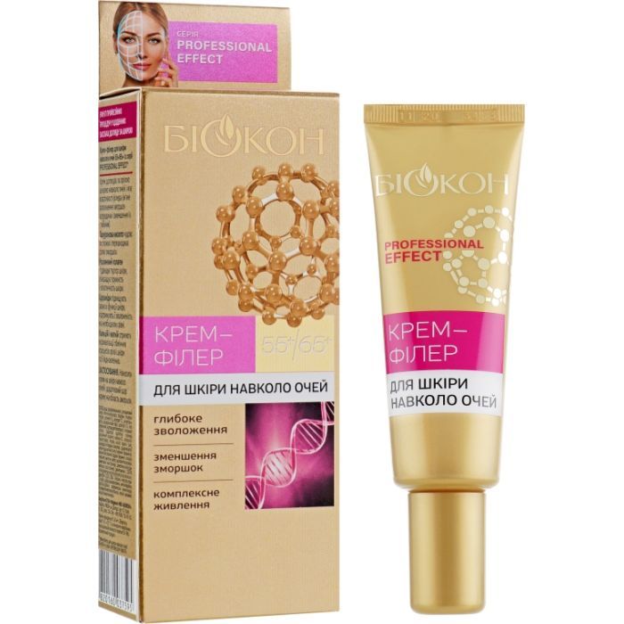Крем для кожи вокруг глаз Біокон Professional Effect 55+/65+ Крем-филлер 25 мл (4820160037595)