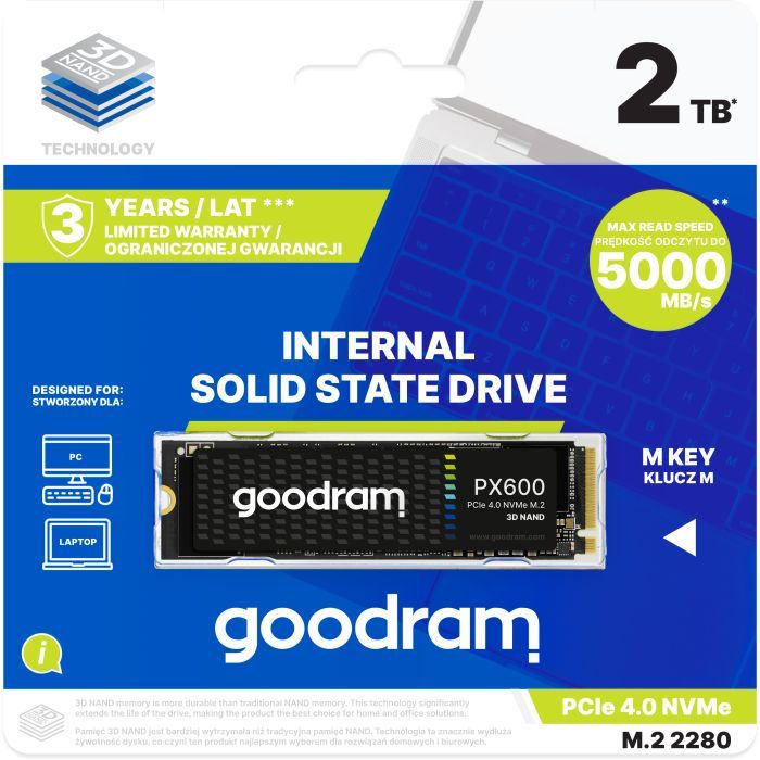 Накопитель SSD M.2 2280 1TB PX600 Goodram (SSDPR-PX600-1K0-80) изображение 4