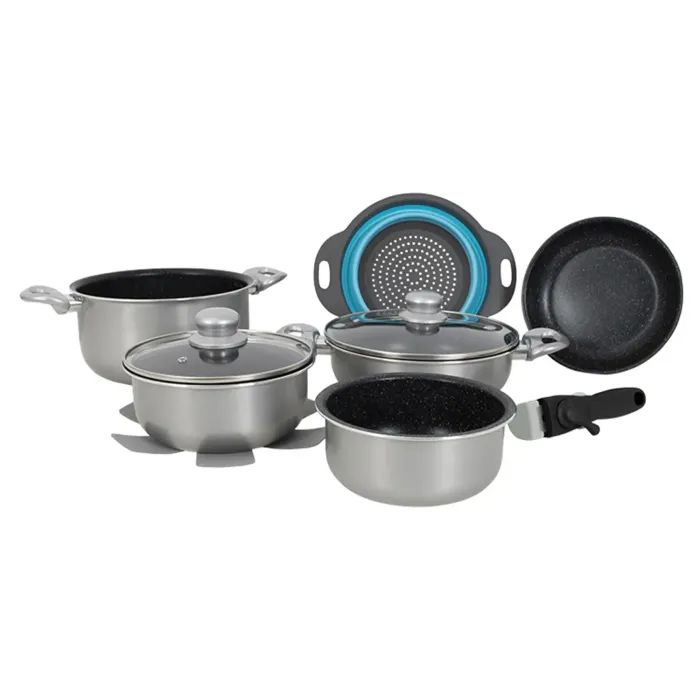 Набор посуды Gimex Cookware Set induction 9 предметів Silver (6977226)
