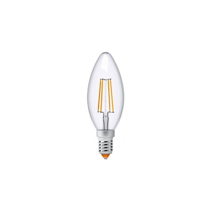Лампочка Videx LED Filament C37F 4W E14 3000K (VL-C37F-04143) зображення 2