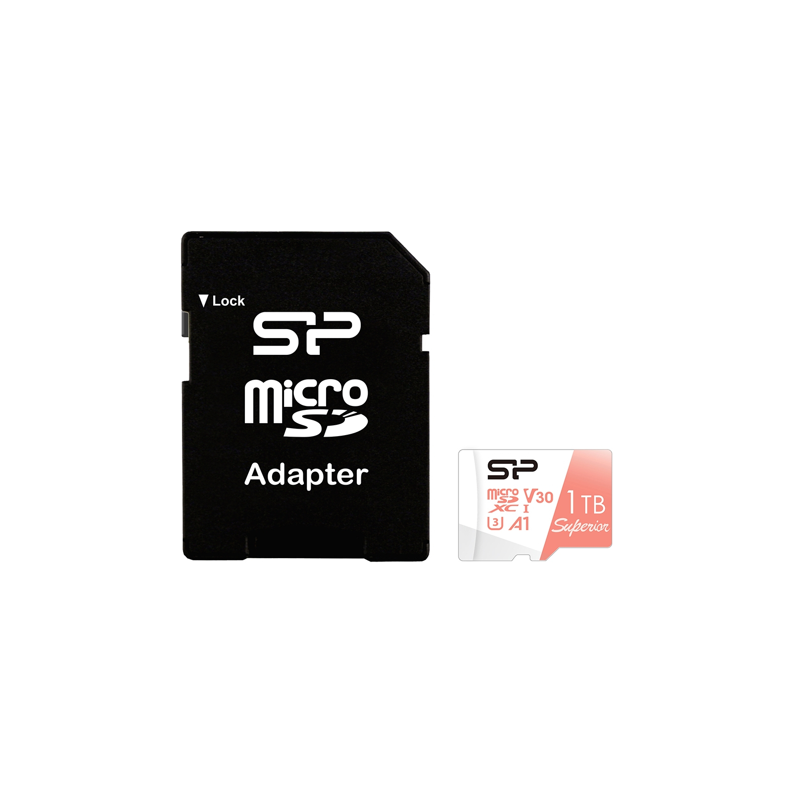 Карта памяти Silicon Power 1 TB microSDXC U3 A1 V30 4K UHD Superior 100R/80W + adapter (SP001TBSTXDV3V20SP)