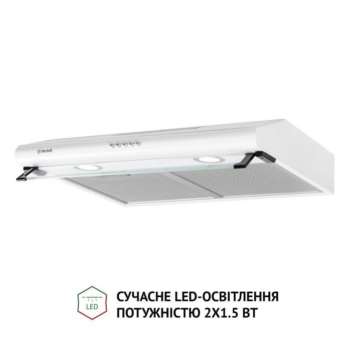 Витяжка кухонна Perfelli PL 6042 W LED зображення 4