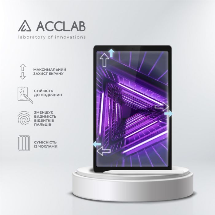 Скло захисне ACCLAB Full Glue Lenovo Tab M10 3rd/TB-328F 10.1" (1283126575648) зображення 3