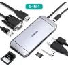 Концентратор Choetech USB-C 9-in-1 (HUB-M15-GY) изображение 2