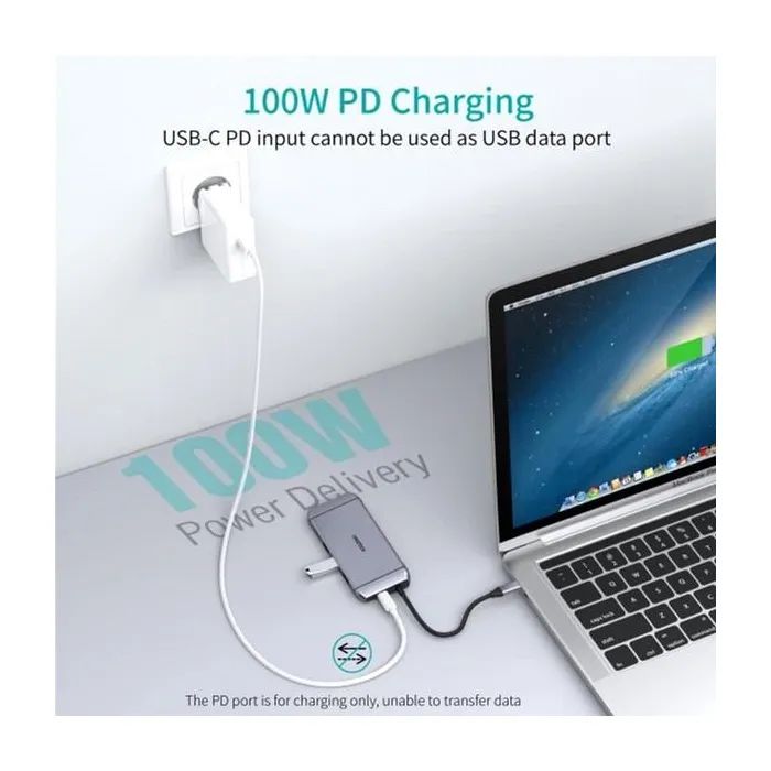 Концентратор Choetech USB-C 9-in-1 (HUB-M15-GY) изображение 5