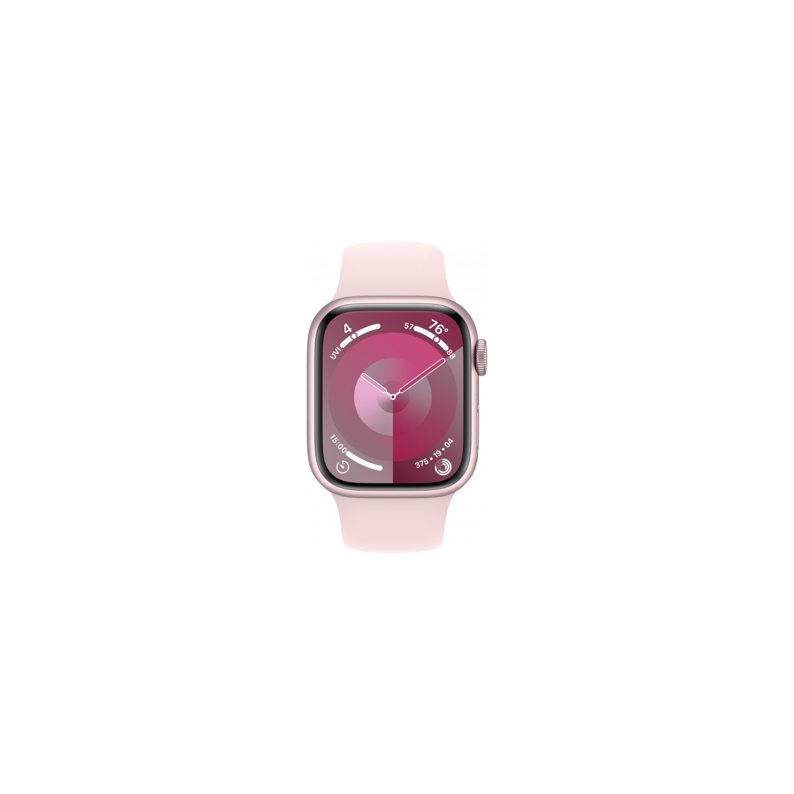 Смарт-годинник Apple Watch Series 9 GPS 41mm Pink Aluminium Case with Light Pink Sport Band - M/L (MR943QP/A) зображення 2