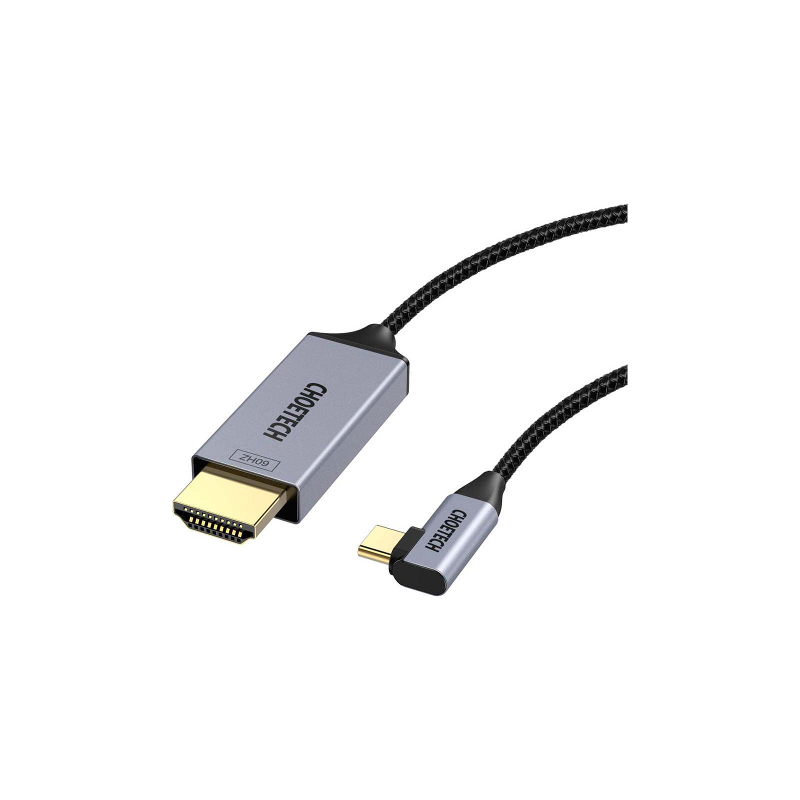 Кабель мультимедийный USB-C to HDMI 1.8m USB 3.1 L-type 4K60Hz Choetech (XCH-1803) изображение 2