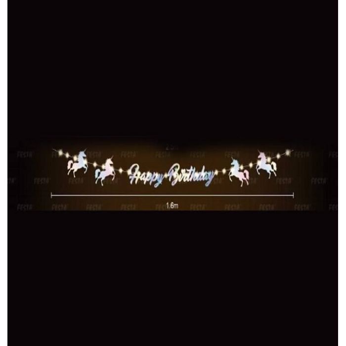 Гирлянда Maxi LED Happy Birthday, 1,6 м (MX21010009) изображение 3