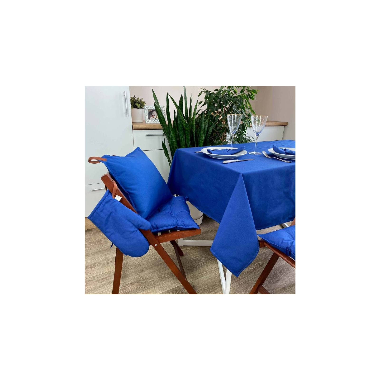 Подушка на стілець Прованс Синя 40х40 см (4823093429284) зображення 3