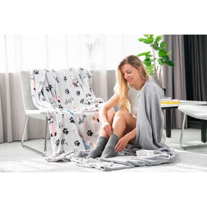 Плед Ardesto Flannel бульдоги 160х200 см (ART0112PB) зображення 8
